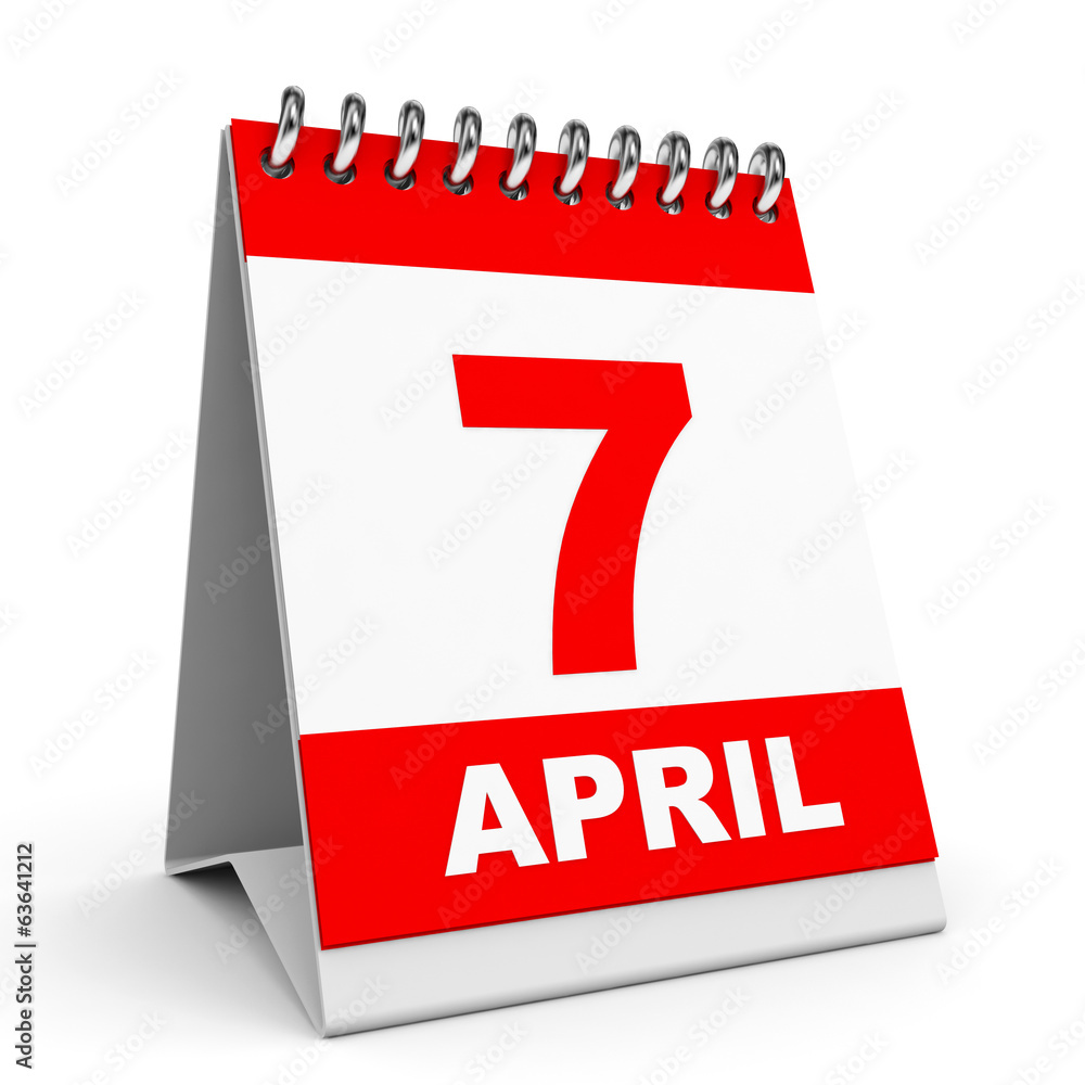 Calendar. 7 April. Calendar. 7 April.
