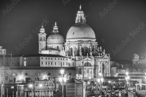 Basilica Santa Maria della Salute, Venice, Italy on a beautiful