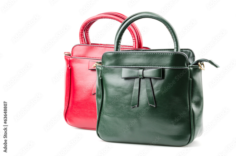 Naklejka premium Handbag isolated white background