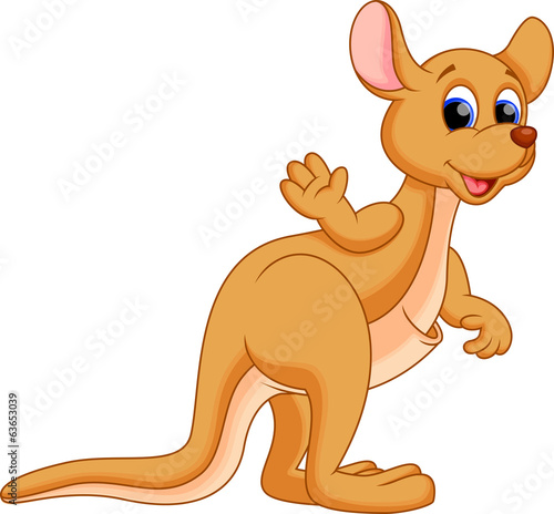 Funny kangaroo cartoon