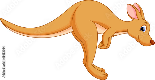 Funny kangaroo cartoon