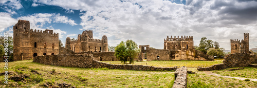 Panorama view at the Fasilides castle photo
