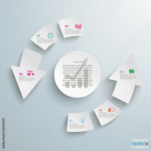 Success Arrow 6 Pieces Cycle Circle