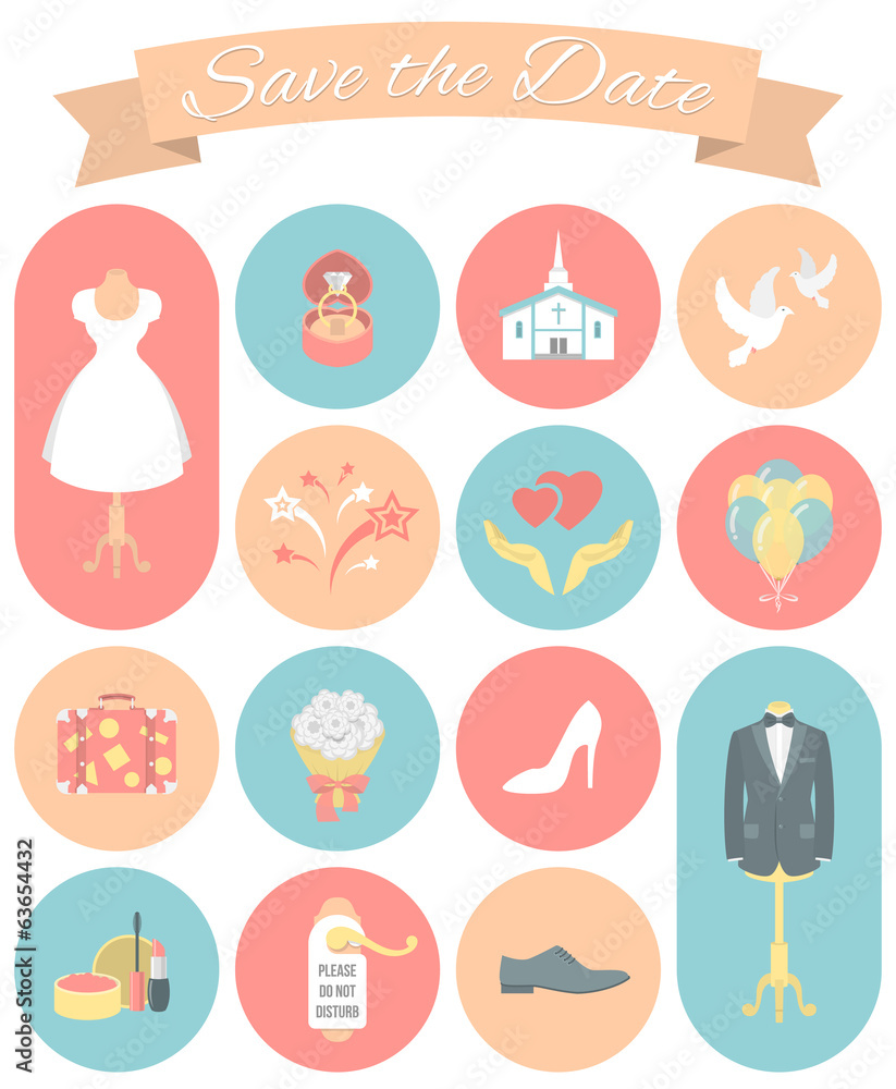 Wedding Icons Round Set 2 Wedding Icons Round Set 2