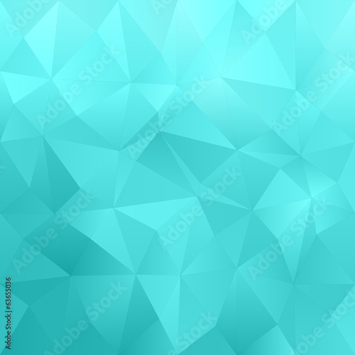Cyan abstract irregular triangle pattern background