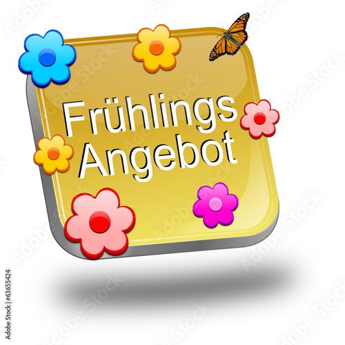 Frühlings Angebot Button