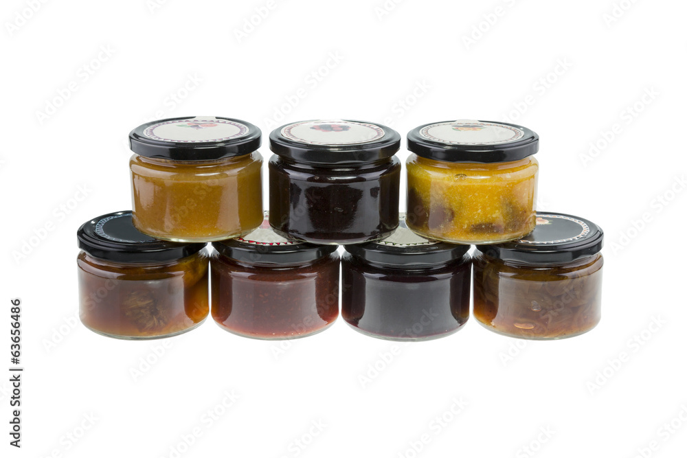 Selection of Jams - Stock Image