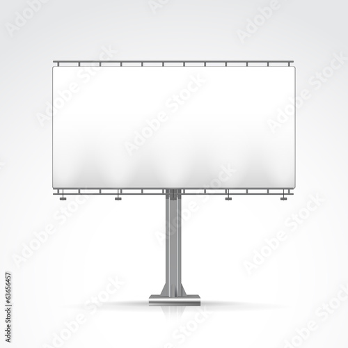 Blank Outdoor Billboard with Place for Message