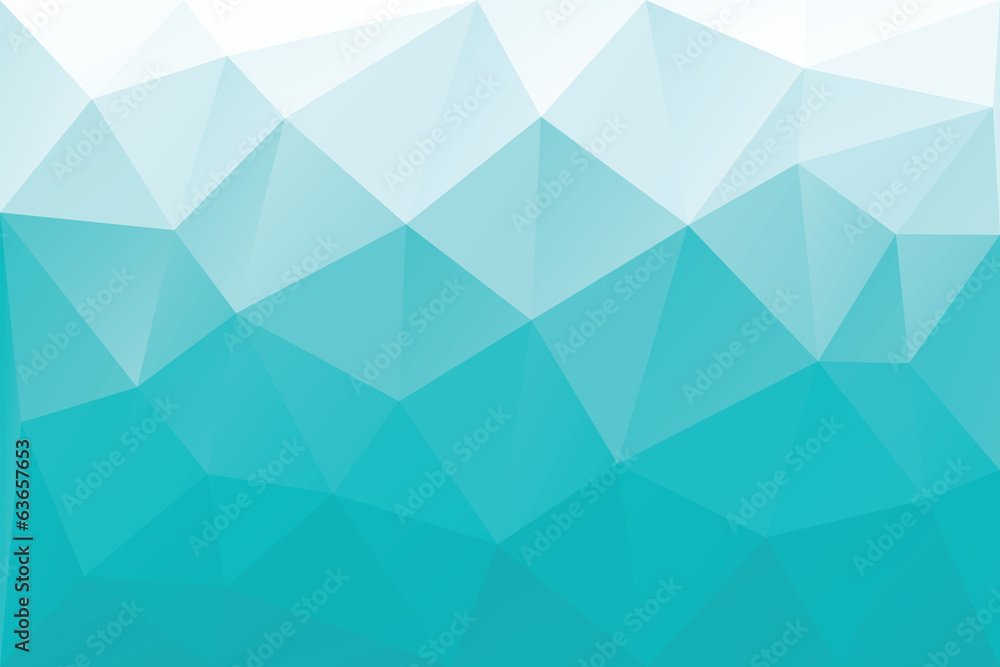 Obraz premium Cyan triangles