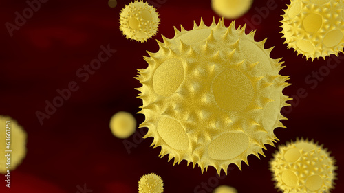 Microscopic pollen