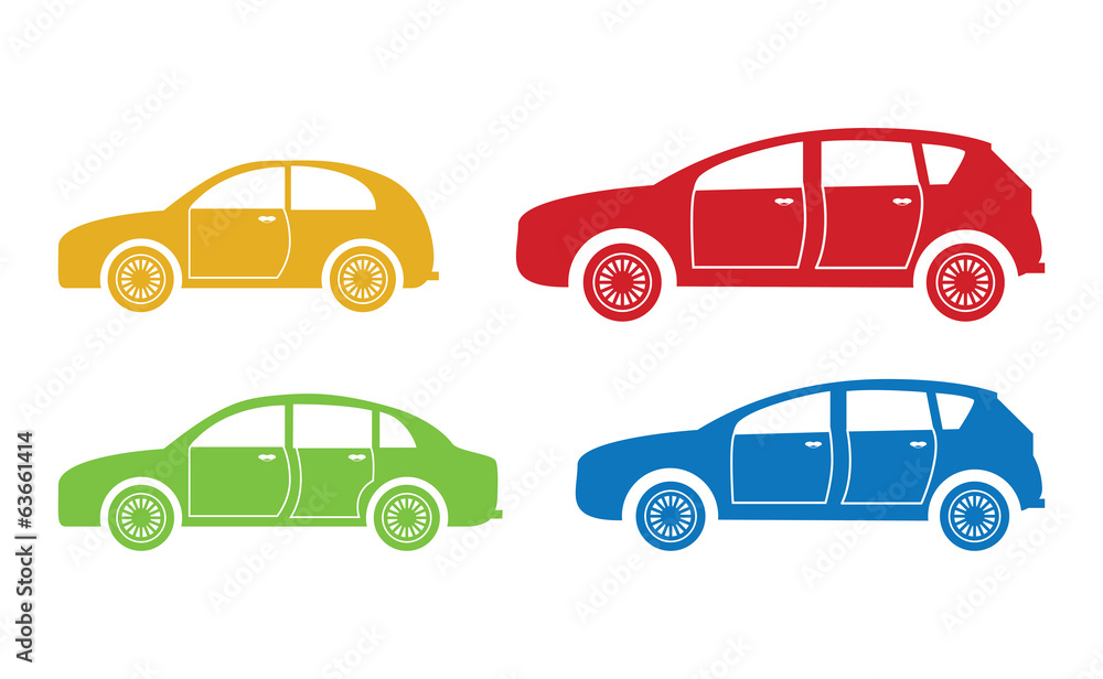 set of four cars