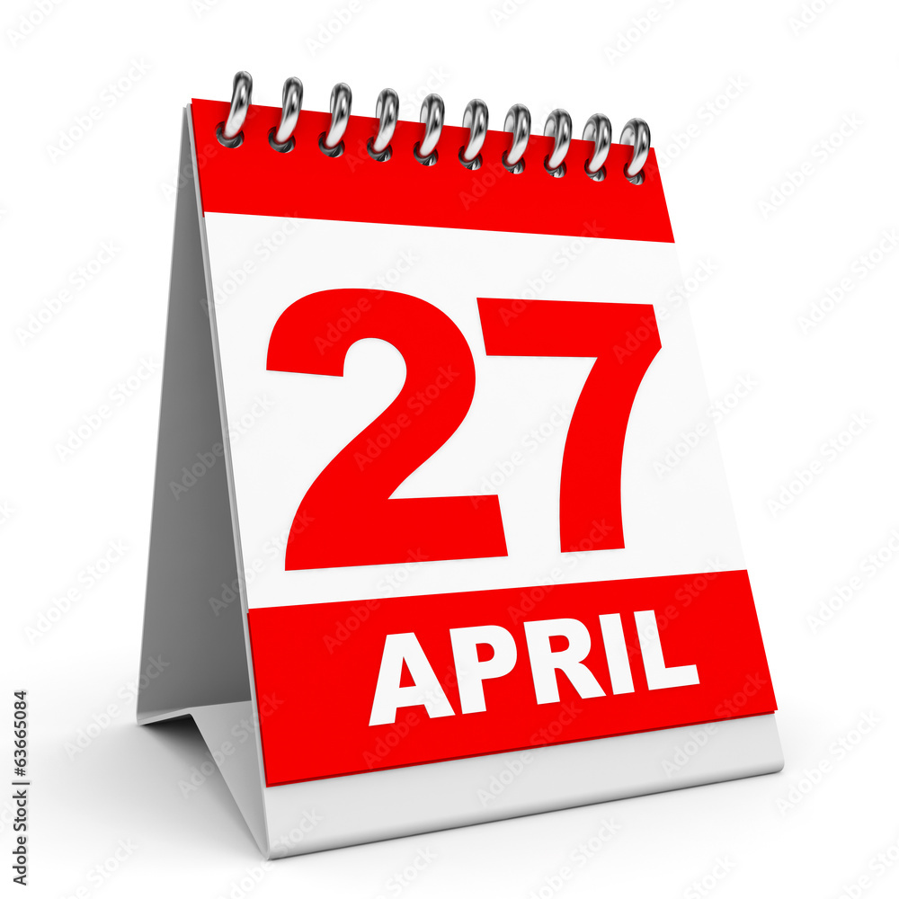 Calendar. 27 April. Calendar. 27 April.