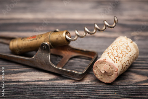 Tableau sur toile Vintage corkscrew