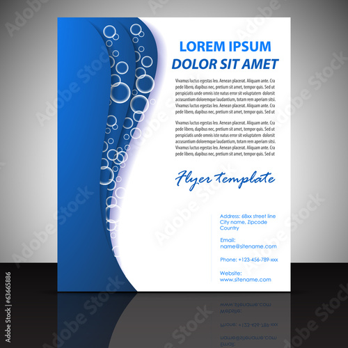 Business flyer template or corporate banner, brochure