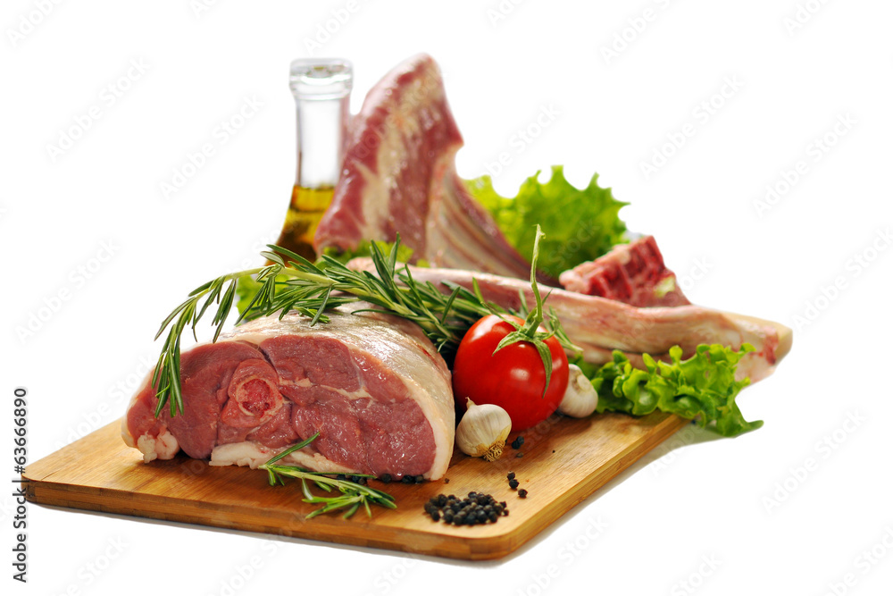 Raw lamb meat Raw lamb meat