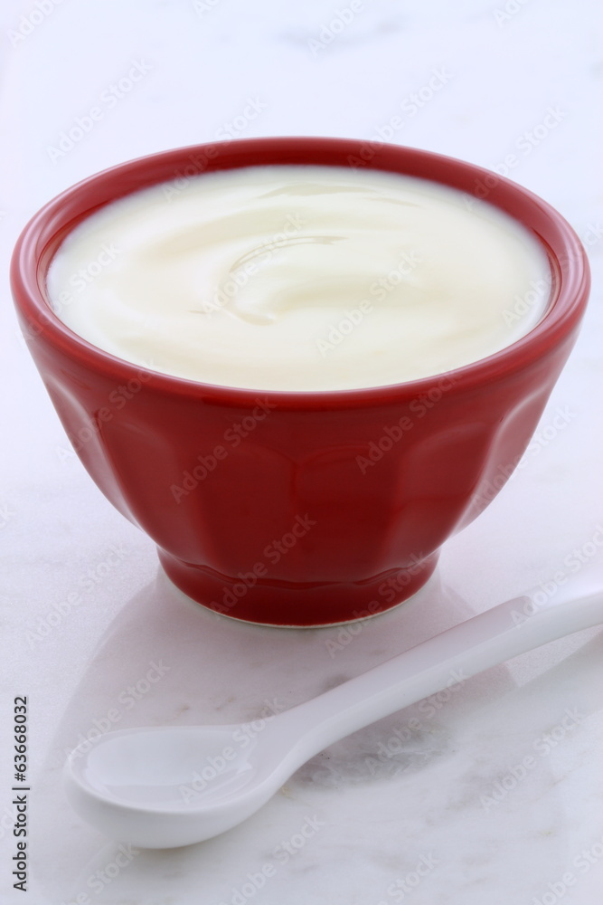 Fresh plain yogurt Fresh plain yogurt