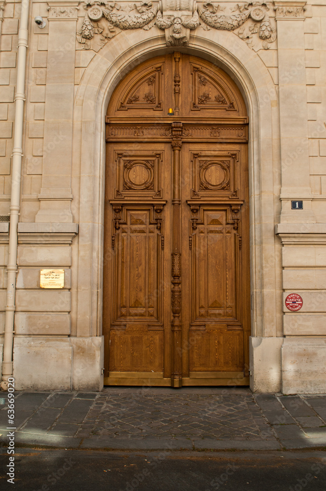 porte immeuble bourgeois ambassade Algérie
