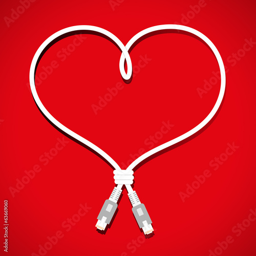 ethernet cable heart