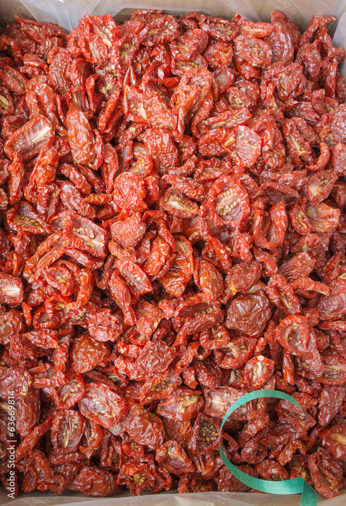 Closeup of Italian sun dried tomatoes Closeup of Italian sun dried tomatoes