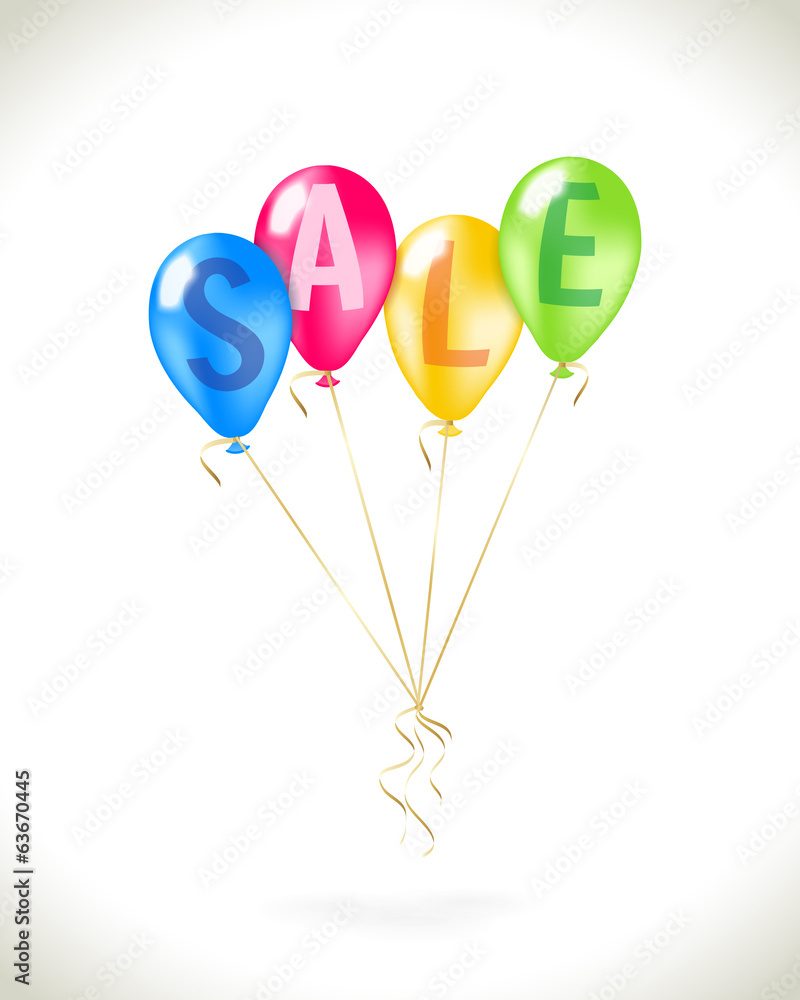 Flying balloons with sale promotion Flying balloons with sale promotion