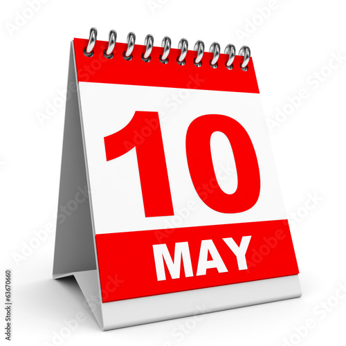 Calendar. 10 May.