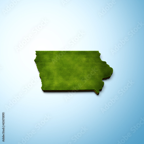 Fotografija Map of Iowa