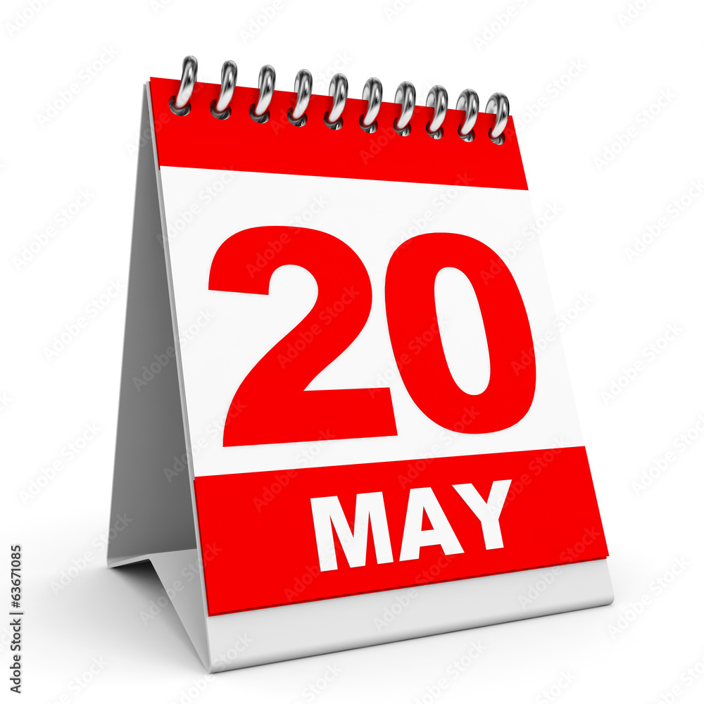 Calendar. 20 May. Calendar. 20 May.