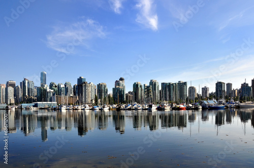 Vancouver skyline at dusk - Canada