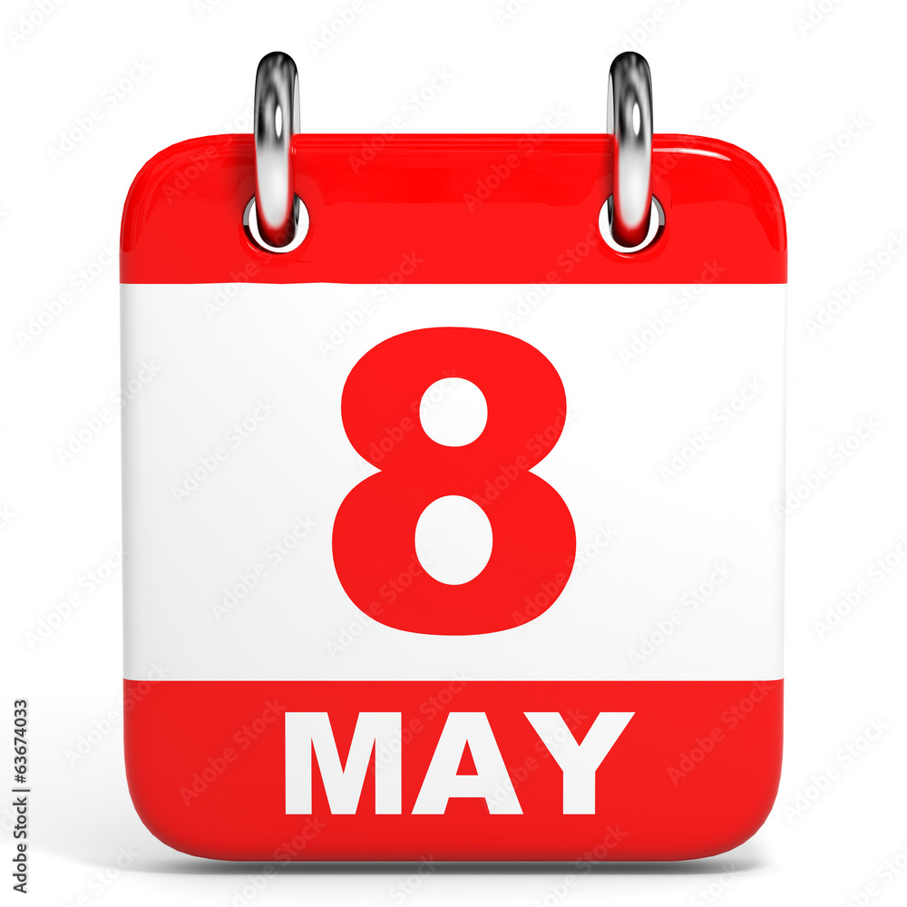 Calendar. 8 May. Calendar. 8 May.