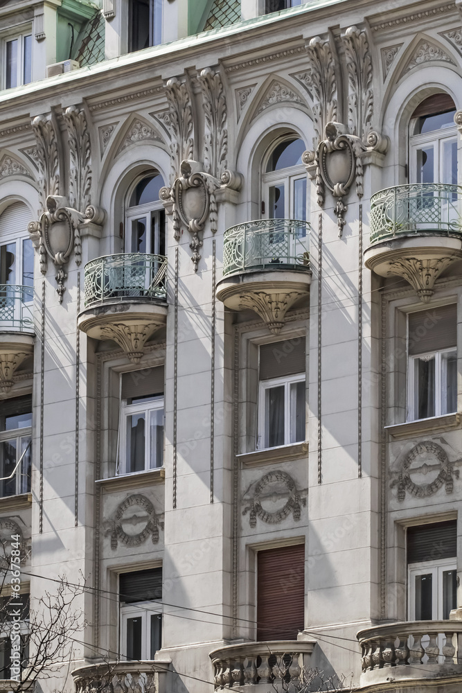 Facades of Belgrade - Former Russian Czar Restaurant Building De