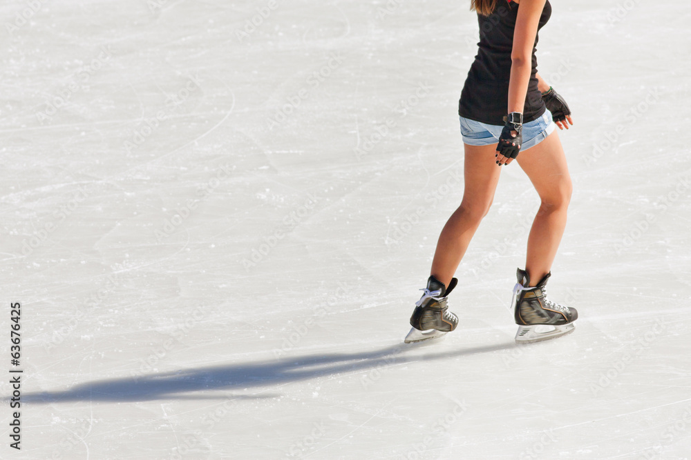 People at the ice rink People at the ice rink