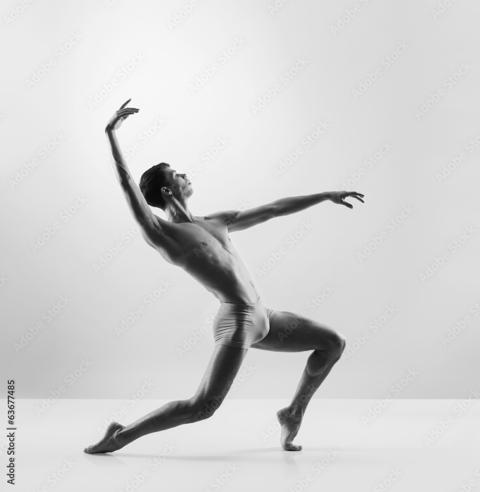 Young, handsome, sporty and athletic ballet dancer Young, handsome, sporty and athletic ballet dancer