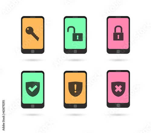 Phone icon set