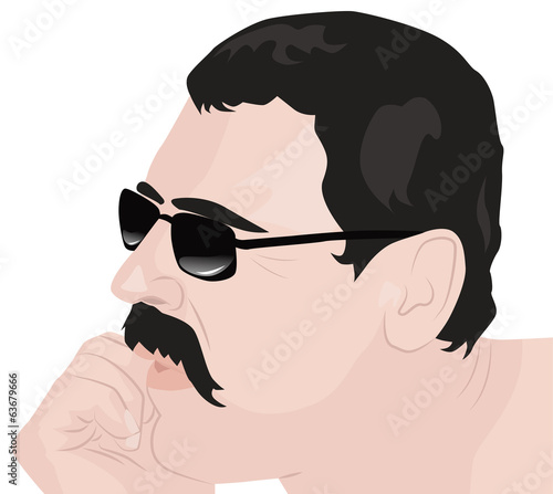 Portrait of thinking man