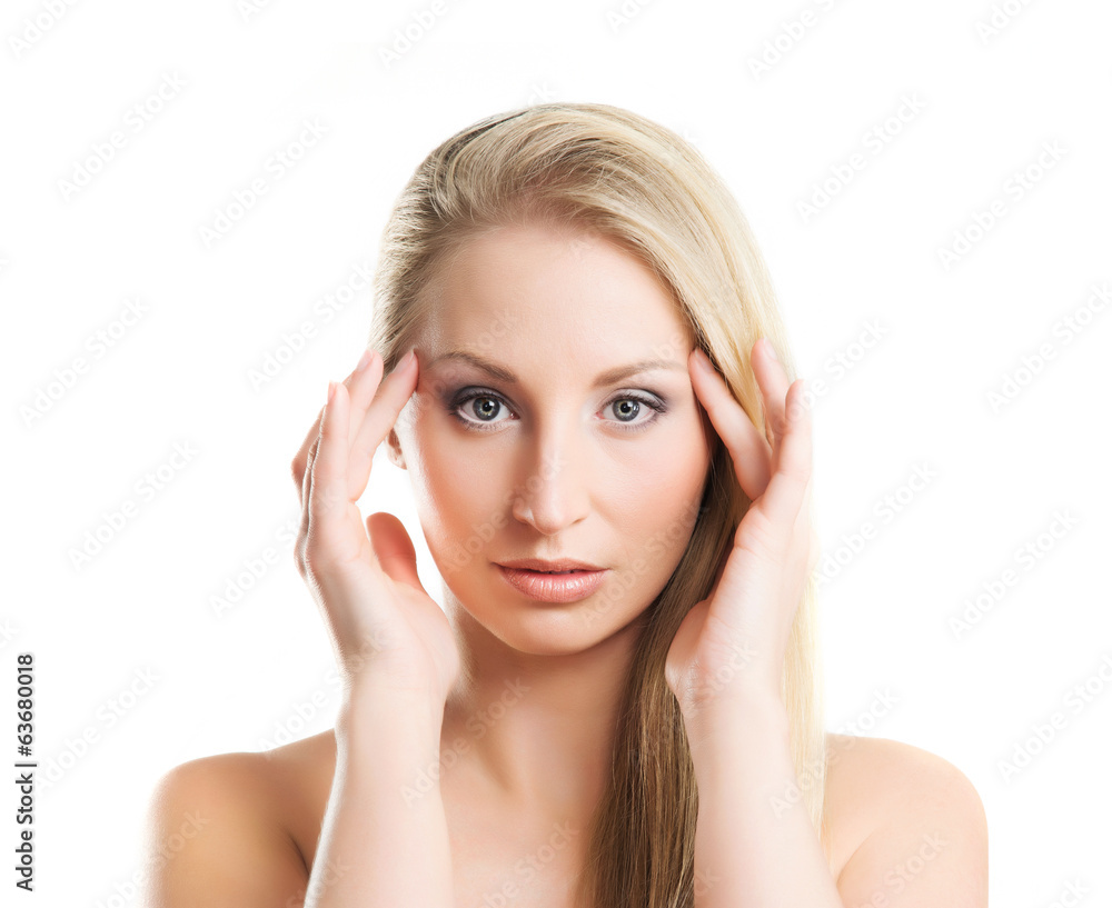 Beauty portrait of a young, attractive blond woman Beauty portrait of a young, attractive blond woman