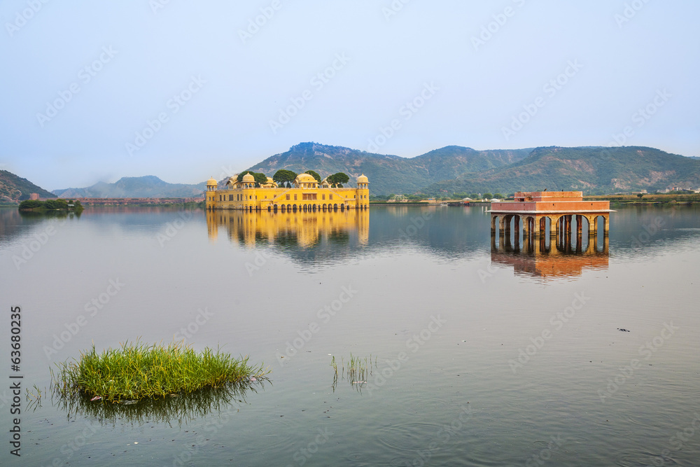 Water Palace (Jal Mahal) in Man Sagar Lake. Jaipur, Rajasthan, I Water Palace (Jal Mahal) in Man Sagar Lake. Jaipur, Rajasthan, I