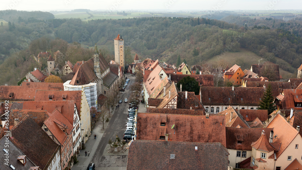 Castle tower of Rothenburg ob der Tauber