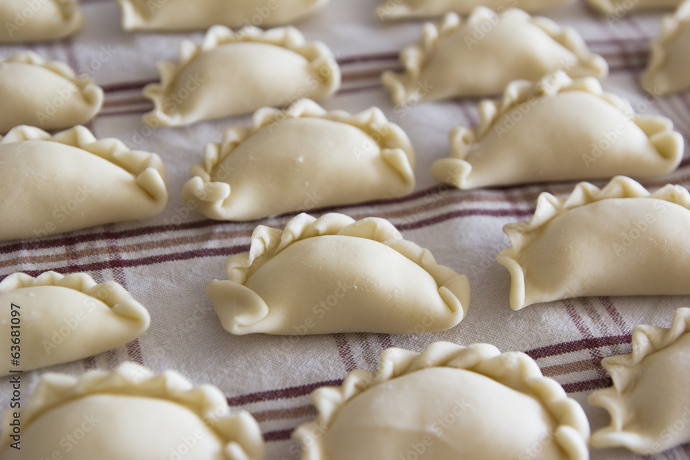 polish dumplings prepared to be boiled polish dumplings prepared to be boiled