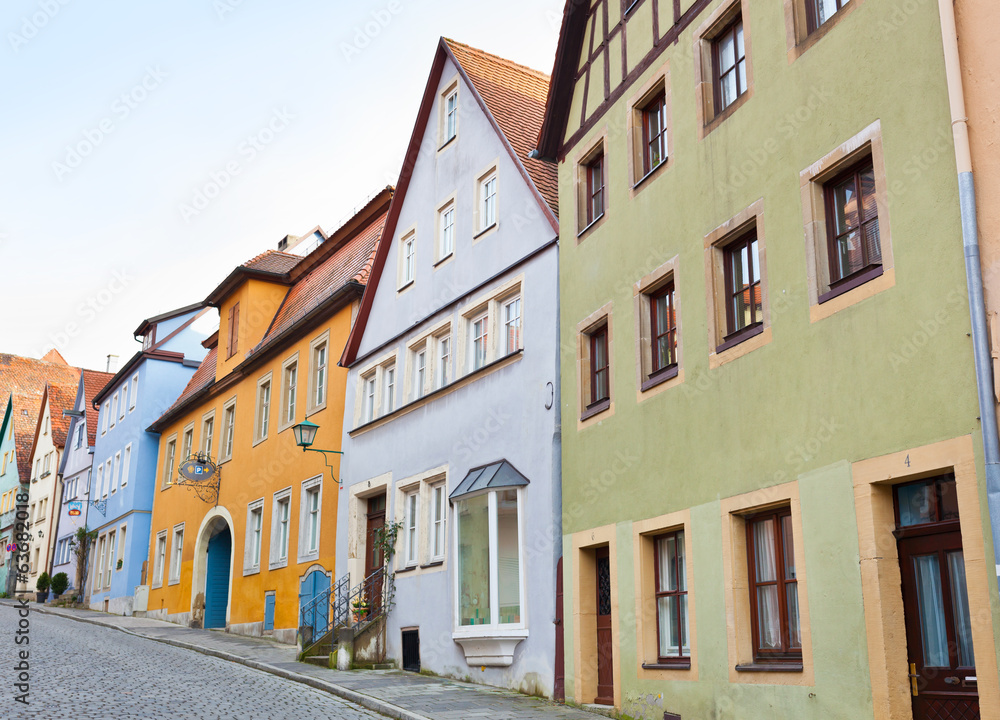 Typical houses in Rothenburg ob der Tauber