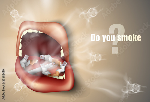 The concept of anti-smoking.