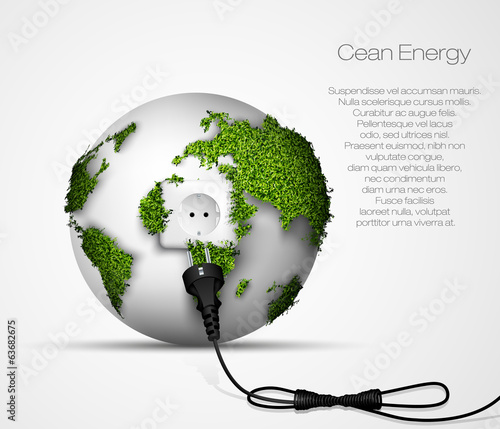 plug to a wall socket in globe