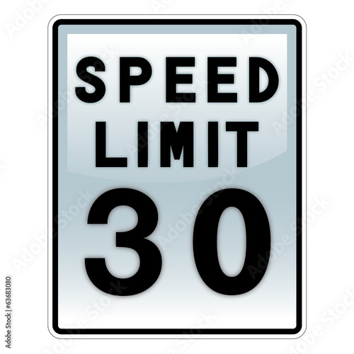 speed limit road and traffic sign