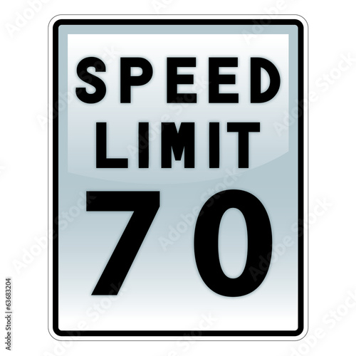 speed limit road and traffic sign
