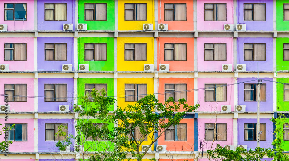 Fototapeta premium Colorful windows background