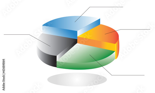 statistic circle graph diagram