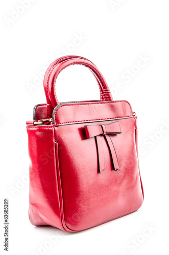 Handbag isolated white background