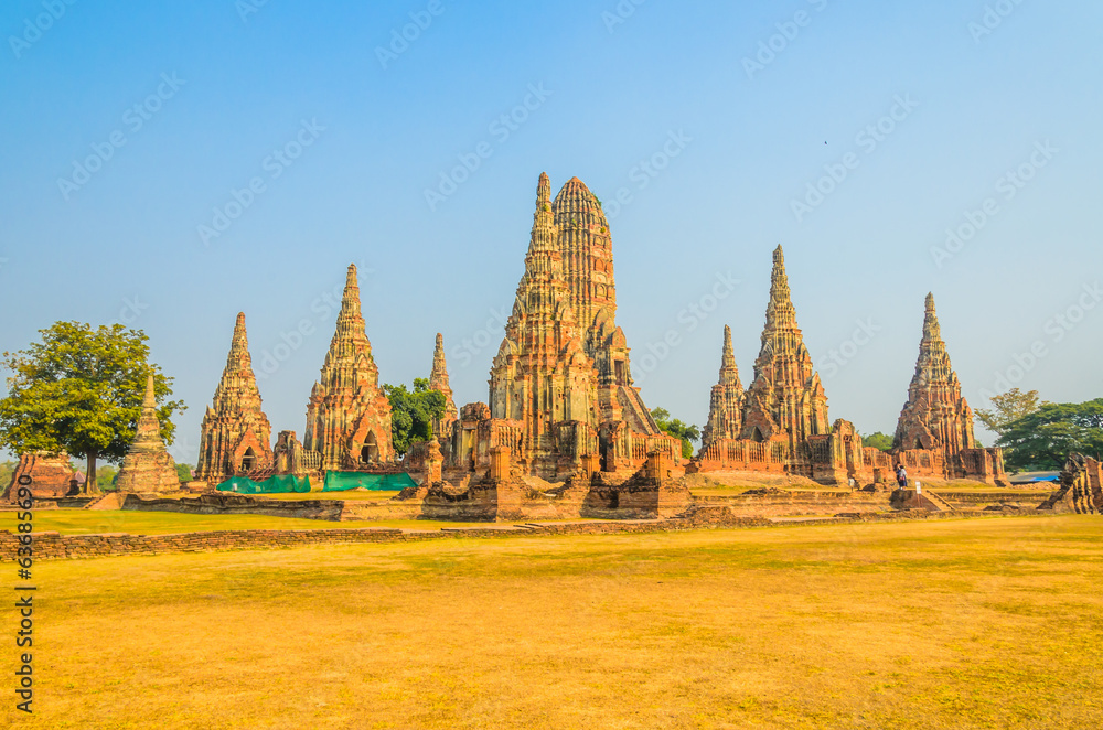 Wat Chai Watthanaram temple in ayutthaya Thailand Wat Chai Watthanaram temple in ayutthaya Thailand