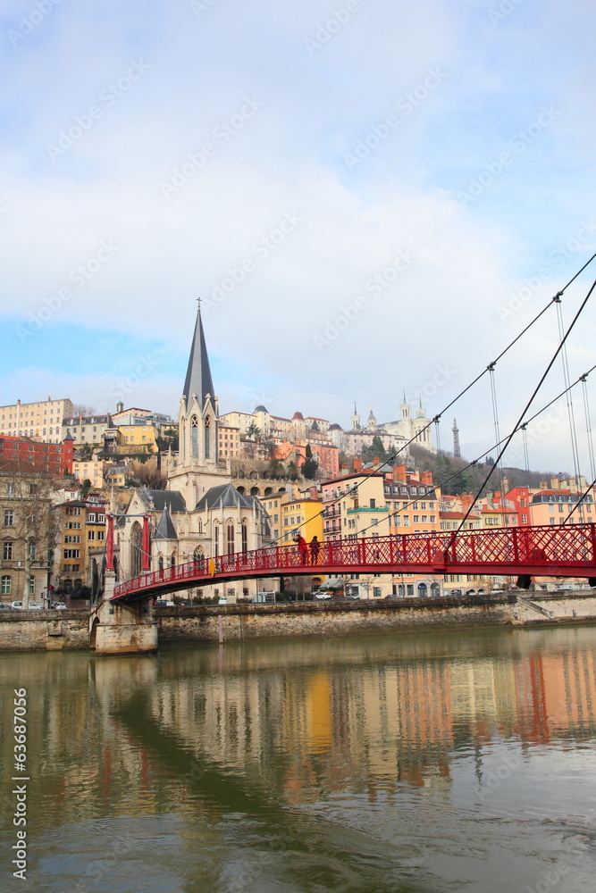 Lyon cityscape, France