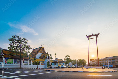 Giant Swing, Sutat Temple, Landmark of thailand photo