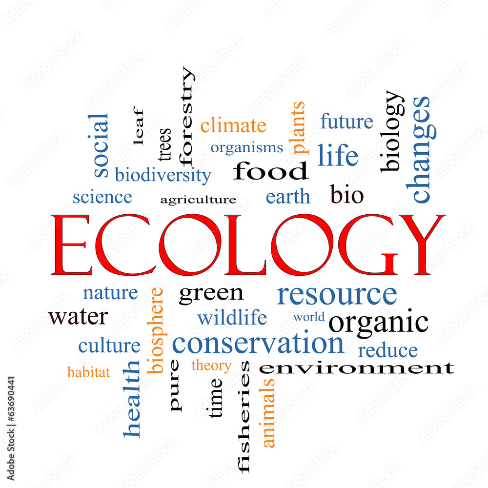 Ecology Word Cloud Concept